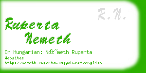 ruperta nemeth business card
